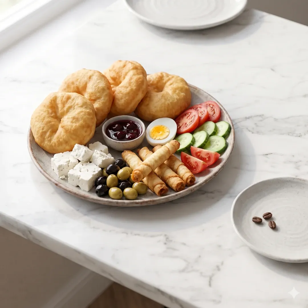 Pişi Kahvaltı Tabağı