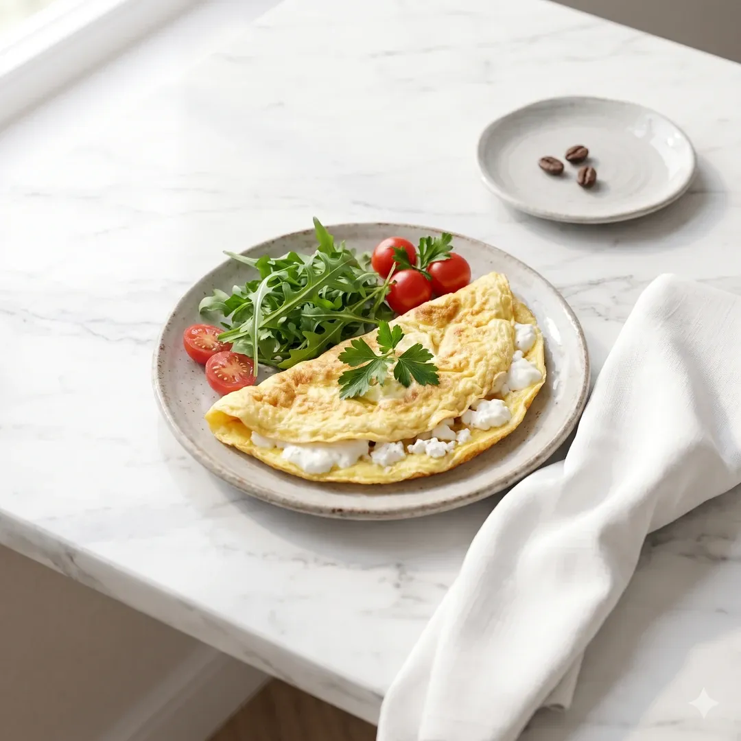 Beyaz Peynirli Omlet